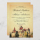 Convites Vintage Royal Fairytale Castle Invitation (Frente/Verso)