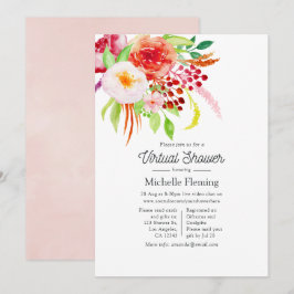 Convites Vintage Rustic Charm Virtual Chá