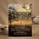 Convites Vintage Rustic Country Luz Casamento<br><div class="desc">O dia mais romântico da sua vida é logo ao virar da esquina, e você quer que seus convites para casamento sejam um reflexo da atmosfera mágica que você criará. Não olhe mais - estes convites para casamento no interior, com um cenário de serras negras, árvores rústicas e lanternas giratórias...</div>
