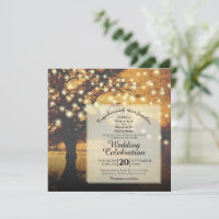 Vintage Rustic Fall Tree with Lights Weding