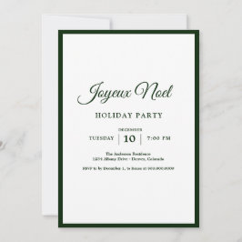 Convites Vintage Rustic French Joyeux Noel