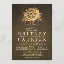 Vintage, Rustic Oak Tree Casamentos