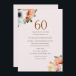 Convites Vintage Rustic Peach Floral 60th Birthday Invite<br><div class="desc">Vintage Rustic Peach Floral 60th Birthday Convide Excelente para adicionar à sua 60ª Festa de aniversário este convite pode ser personalizado e personalizado em vários tamanhos. Ver Design de autocolantes correspondentes,  cortesia de www.createthecut.com</div>