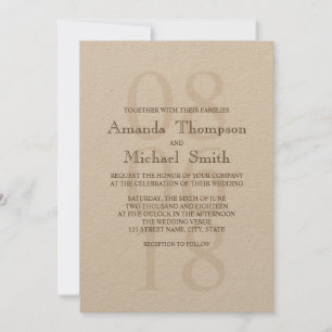 Convites Vintage Rustic Wedding