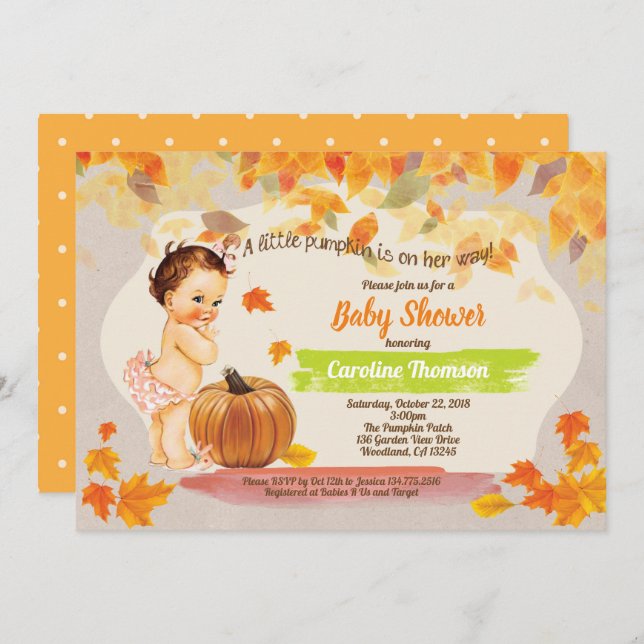 Convites Vintage rústica chá (Frente/Verso)