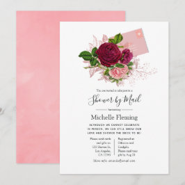 Convites Vintage Shabby-Chic Baby ou Chá de panela por Mail