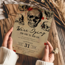 Vintage Skull Adult Halloween Party