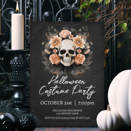 Convites Vintage Skull Halloween