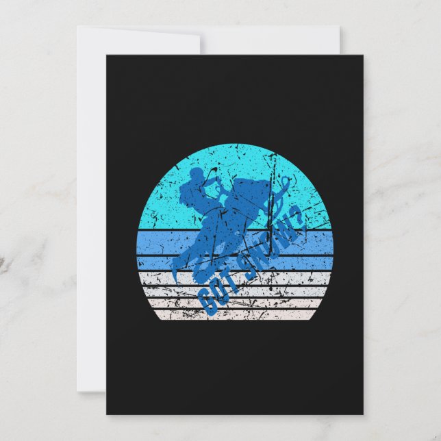 Convites Vintage Snowmobiling (Frente)