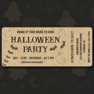 Convites Vintage Spooky Festa de Halloween