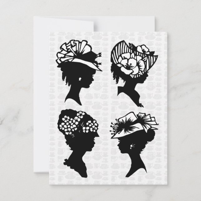 Convites Vintage Tea Party (Frente)