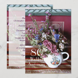 Convites Vintage Teapot, Partido de Casamento 80