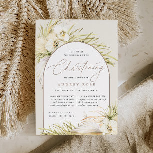 Convites Vintage Tropics Christening Ceremony & Party