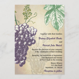 Convites Vintage Tuscan Vineyard Invitations.
