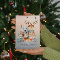 Vintage Vibe Winter Wonderland Christmas Card