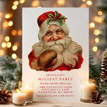 Convites Vintage Victorian Santa Claus Retro Holiday Party<br><div class="desc">Capturar o charme eterno de um Natal clássico com este Vintage Victorian Santa Claus Retro Holiday Party. Apresentando um Papai Noel do velho mundo maravilhosamente ilustrado em detalhes ricos e nostálgicos, esta design é perfeita para hospedar uma tradicional reunião de férias. O convite dá o tom para uma celebração festiva...</div>