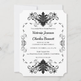 Convites Vintage Victorian Weditation