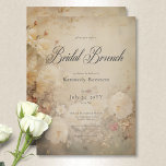 Convites Vintage Victorian White Roses Bridal Brunch<br><div class="desc">Este chá de panela elegante apresenta um fundo antigo de um design de colheita vitoriano com rosas brancas e cor-de-rosa num fundo de marfim envelhecido. Clássico e,  no entanto,  exclusivo. Criado pela imprensa simplesmente de farmácia.</div>