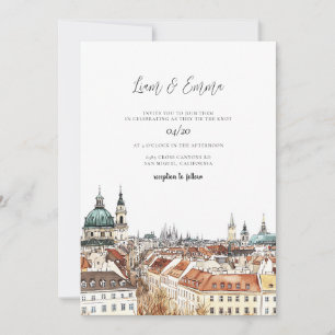 Convites Vintage Viena Watercolor Wedding