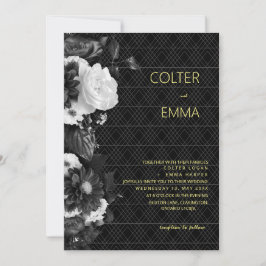 Convites Vintage Vintage Romântica Casamento Floral Antiqua