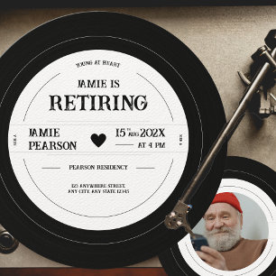 Convites Vintage Vinyl Record - Partido da Reforma