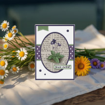 Vintage Violet Details no Aniversário traseiro