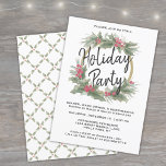 Convites Vintage Watercolor, Festa de Feriado de Natal<br><div class="desc">Convide amigos, família, colegas de trabalho ou parceiros de negócios para se juntarem a esses convites de festas elegantes. Todo o texto pode ser facilmente personalizado para uso pessoal ou corporativo. Mude o nome do evento para a Festa de Natal, Holiday Open House, Jingle & Mingle, Winter Celebration ou outro...</div>