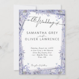 Convites Vintage Watercolor Floral Wedding