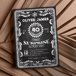 Convites Vintage Whiskey Aniversário Convoca Qualquer Idade