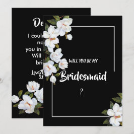 Convites Vintage White Rose Bridesmaid
