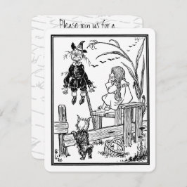 Convites Vintage Wizard de Oz Dorothy Festa de aniversário