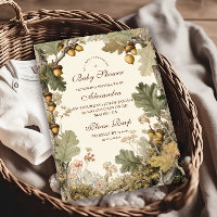 Vintage Woodland Acorns Chá de fraldas