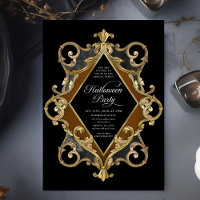 Vintagem do Ornamentado Dourado do Partido Adulto
