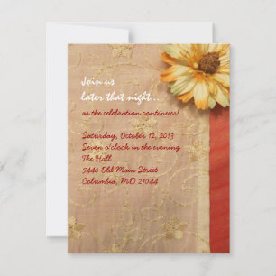 Convites VINTAGEM FALL BEAUTY Bat Mitzvah Party Card