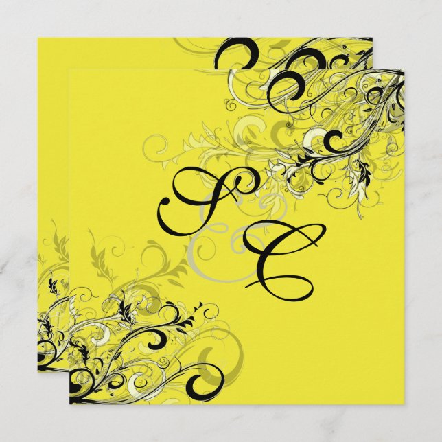 Convites VINTAGEM NEGRA/fundo (Frente/Verso)