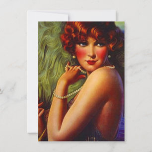 Convites Vinte e poucos anos Pearls Plumes Flapper Invest