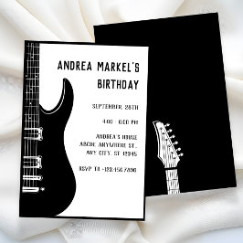 Convites Violão Preto 