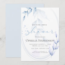 Violeta clara de aquarela e folhagem azul empoeira