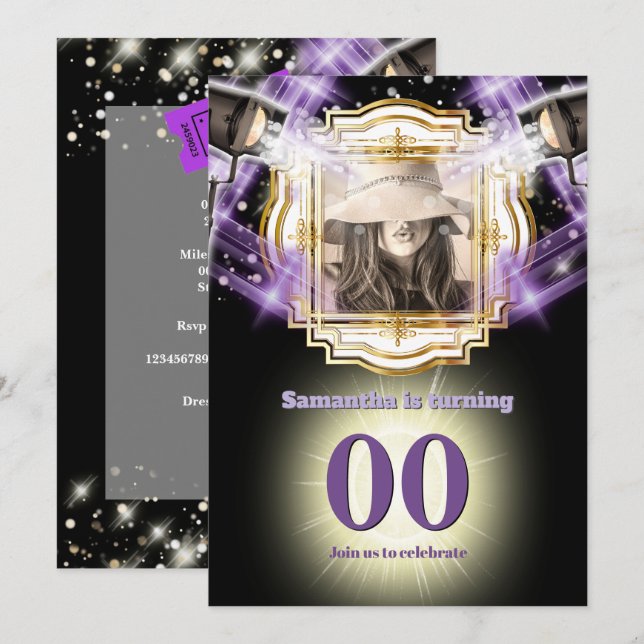 Convites VIP fotografia do bilhete Hollywood light (Frente/Verso)