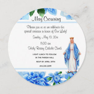 Convites Virgem Católica Mary Pode Atravessar Evento Relig
