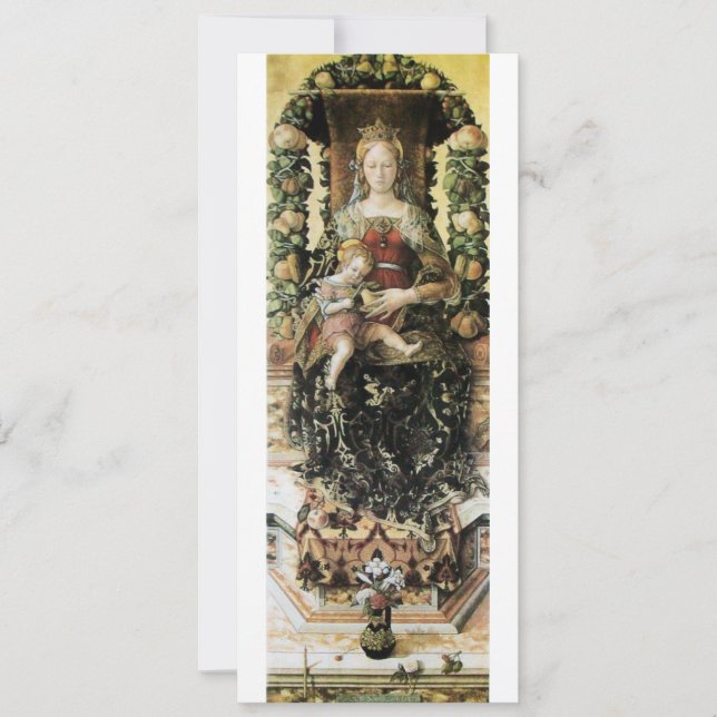 Convites VIRGEM COM MENINO Programa da Festa de Natal (Frente)