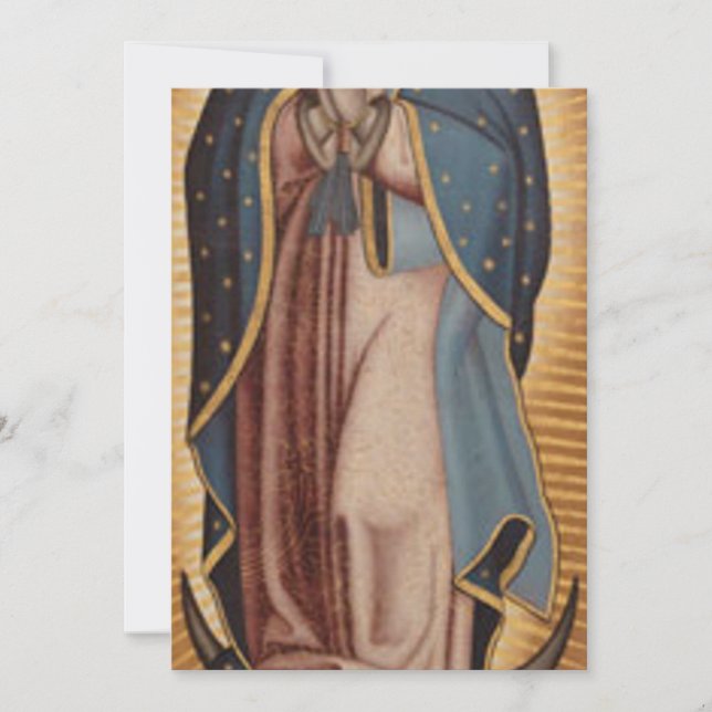 Convites Virgem de Guadalupe (Frente)