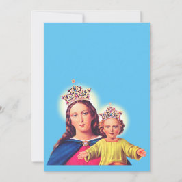 Convites Virgem Maria rainha com Jesus