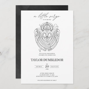 Convites Virgo Zodiac - Chá de fraldas de Astrologia por Si