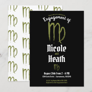 Convites VIRGO Zodíaco Astrologia Encontro de Verão e Outon