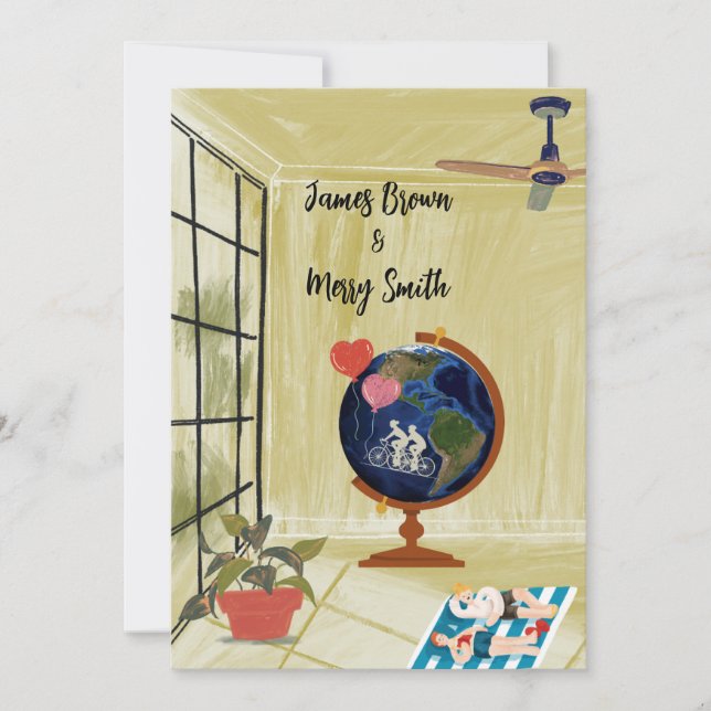 Convites Visão do amor: Sonhos em volta do casamento terres (Frente)