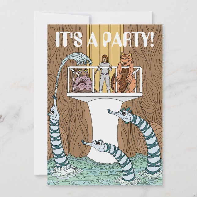 Convites Visitando a Piscina dos Piptrixons (Frente)