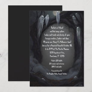 Convites Visitantes Fantásticos Festa de Halloween