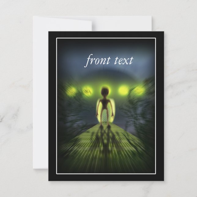 Convites Visor de alienígena (Frente)