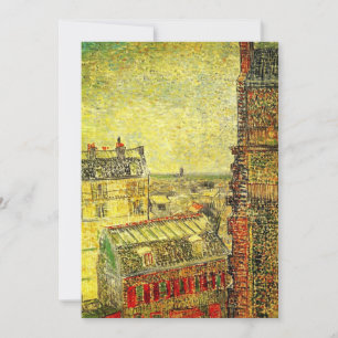 Convites Vista de Paris do Quarto de Vincent por Vincent va